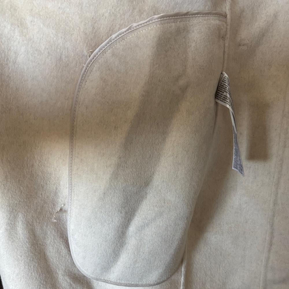Mango Elegant Cream Long Coat, new with tags - Picture 5 of 7